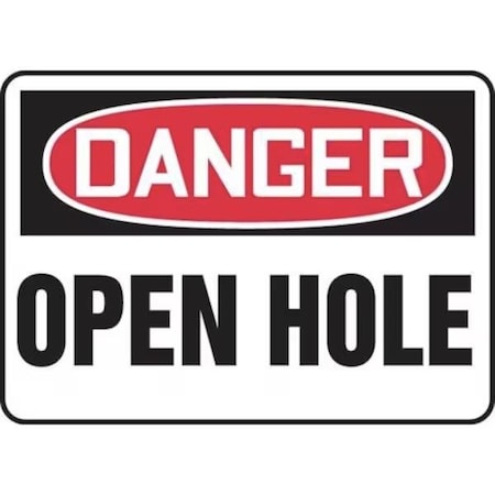 Accuform OSHA DANGER SAFETY SIGN OPEN HOLE FRMCRT009XL FRMCRT009XL